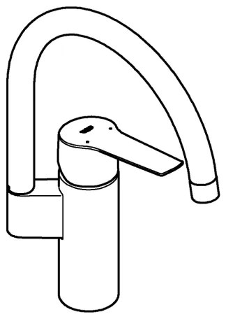 GROHE 304692430 - Drezová batéria START 339 mm čierna