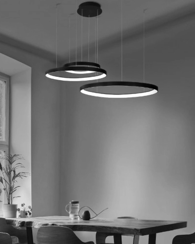 Moderný luster Amanda Pendant 45+65+85 3000K čierne