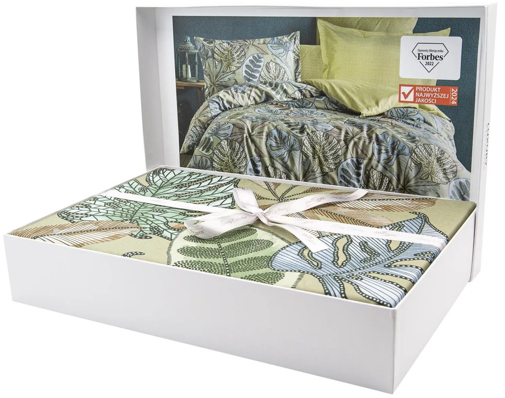 SATÉNOVÉ OBLIEČKY LUXURY PREMIUM GRETA 200X220 CM, 2KS 70X80 CM LISTY