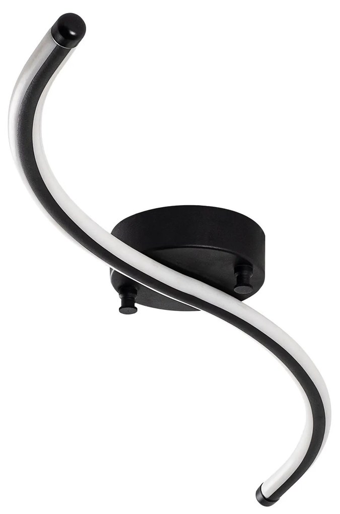 Stropné LED svietidlo Yilan čierne