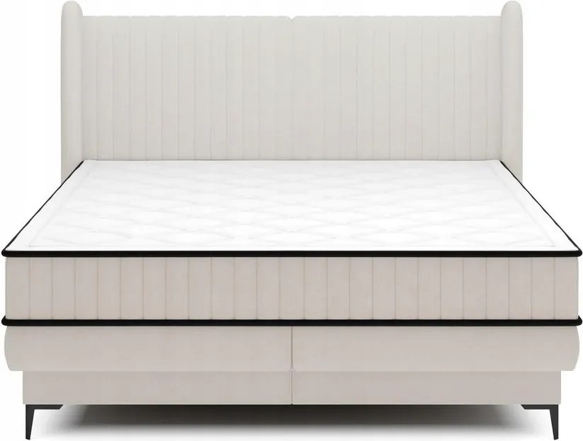 Manželská posteľ 140cm Dalmo (rošt/úl. priestor) (biela/čierna)