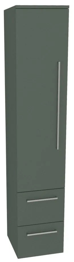 Mereo Bino, kúpeľňová skrinka vysoká 163 cm, ľavá, Multidecor, Zelená Verde, MER-CN697ZEV1