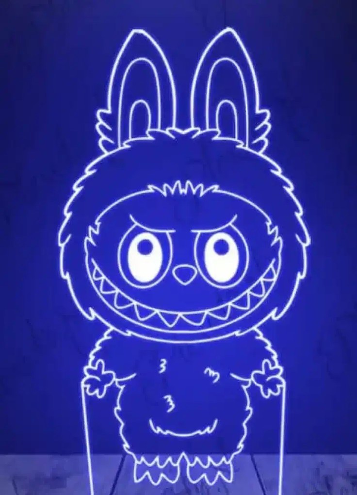 3Dmix 3DL-WD060 – 3D LED nočná lampa - La Bubu (Wood)