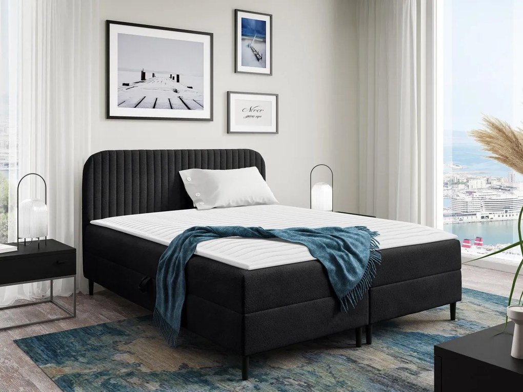 Kontinentálna posteľ Centina 1, Rozmer postele: 160x200, Dostupné poťahy: Coral 35