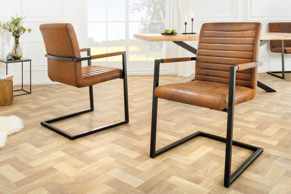 Dizajnová stolička LOFT hnedá