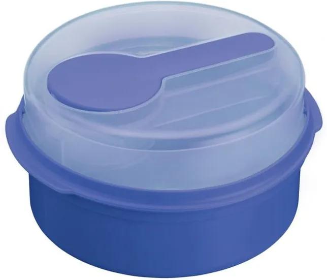 Modrý desiatový box Kitchen Craft Coolmovers Round