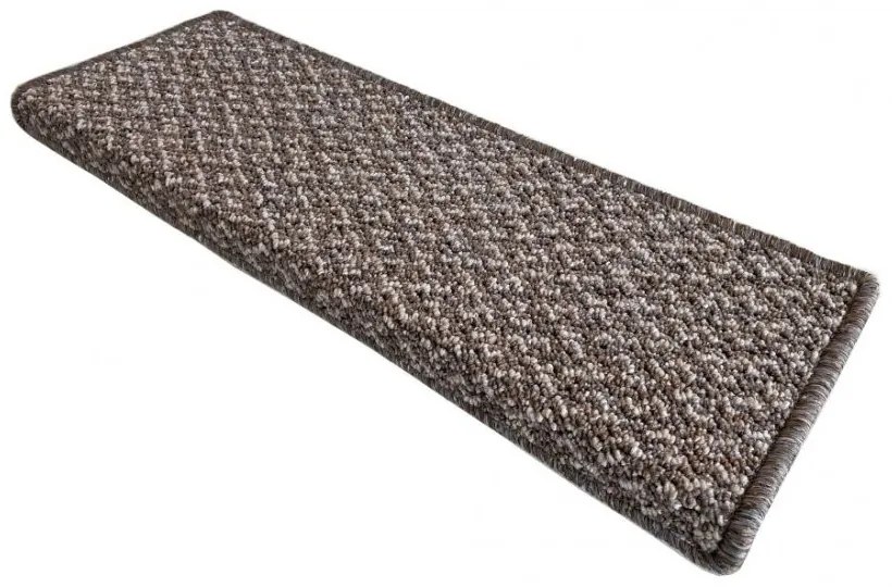 Vopi koberce Nášľapy na schody Toledo cognac obdĺžnik, samolepiaci - 25x80 obdĺžnik (rozmer vrátane ohybu)