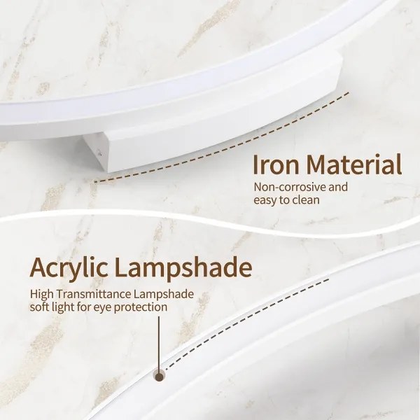 Brilagi - LED stmievateľné svietidlo PORTOFINO LED/85W/230V pr. 120 cm biela + diaľkové ovládanie