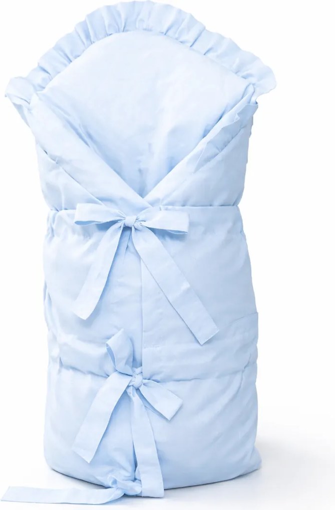 Klasická šnurovacia obliečka na zavinovačku 73x73 cm 100% bavlna Baby Blue