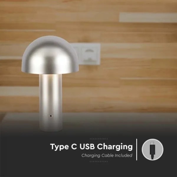 LED Stmievateľná dobíjacia stolná lampa LED/1W/5V 3000-6000K 1800 mAh zlatá