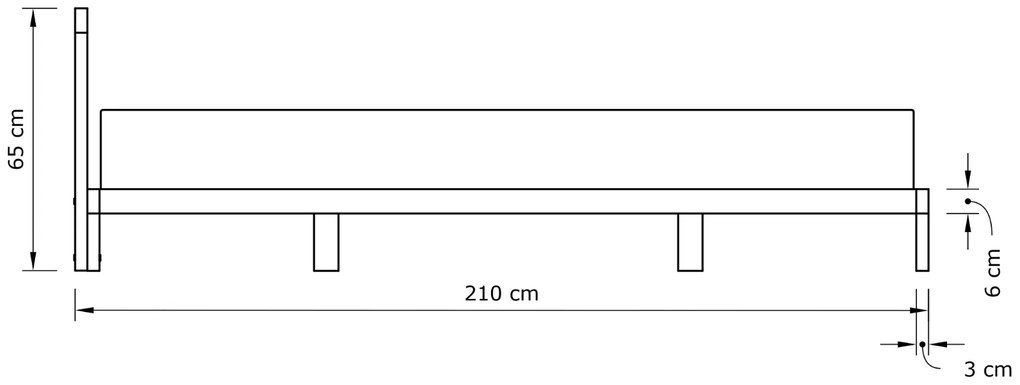 Dvoulůžková postel BREEZIO 02 180x200 z masivu