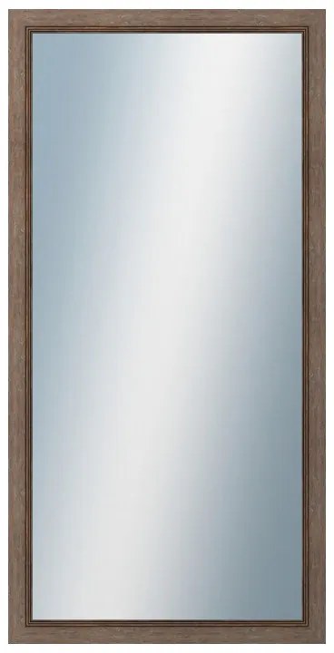 DANTIK - Zrkadlo v rámu, rozmer s rámom 60x120 cm z lišty CARRARA hnedá (2894)
