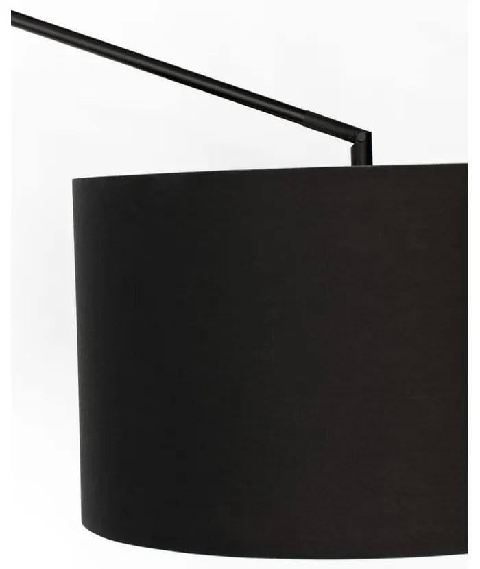Čierna stojacia lampa White Label Tokio