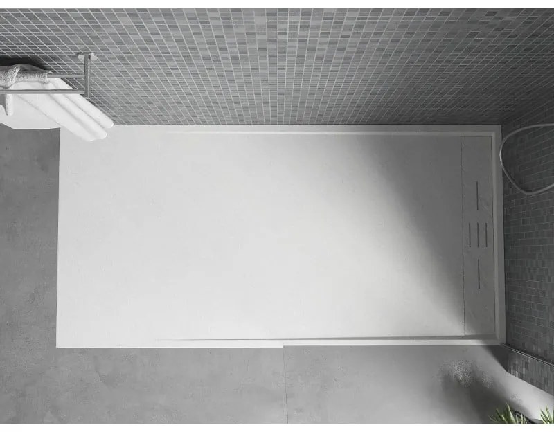 Mexen Amon, SMC obdĺžniková sprchová vanička 180 x 80 cm, biela, 4F108018