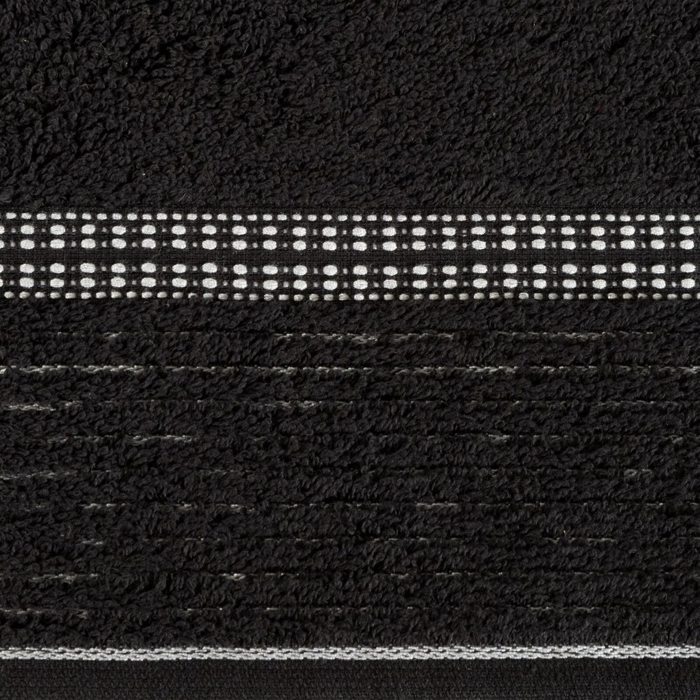 BAVLNENÝ UTERÁK TAYLOR 50X90 CM ČIERNA