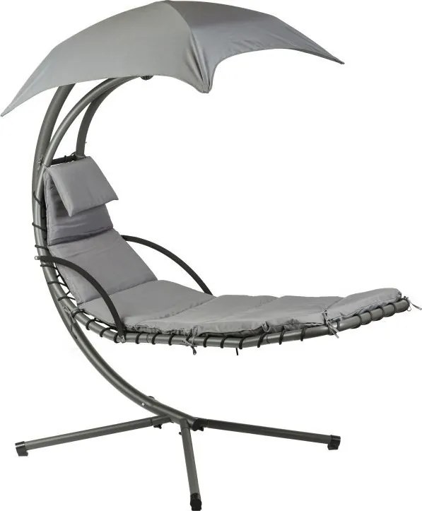 ZÁHRADNÉ ZÁVESNÉ KRESLO ZALIA ŠEDÉ