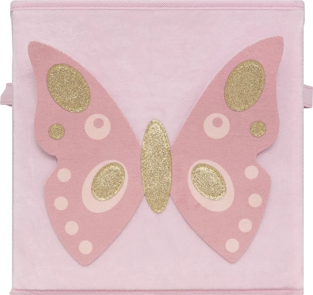 ATMOSPHERA Úložný box Butterfly, 29x29x29 cm, ružová