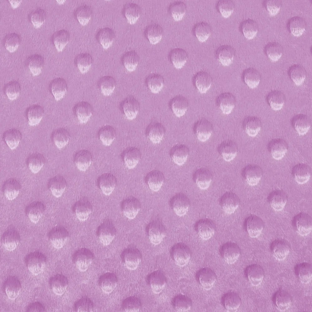 Biante Hrejivé posteľné obliečky Minky TOP 3D bodky MKP-053 Fialová lila Predĺžené 140x220 a 70x90 cm
