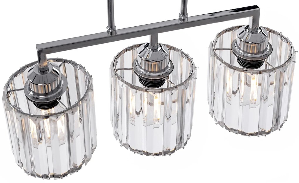 Stropné svietidlo Glamour Triple chróm