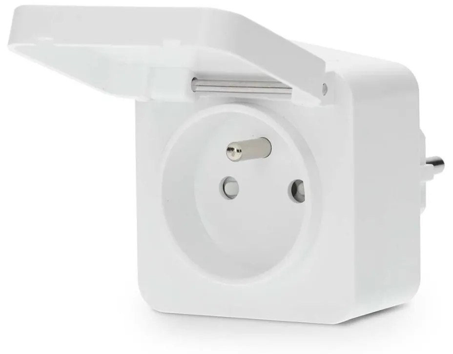 Nedis ZBPO130EWT -Inteligentná zásuvka Smartlife 3680W/230V/ Typ E/16A Wi-Fi Tuya IP44