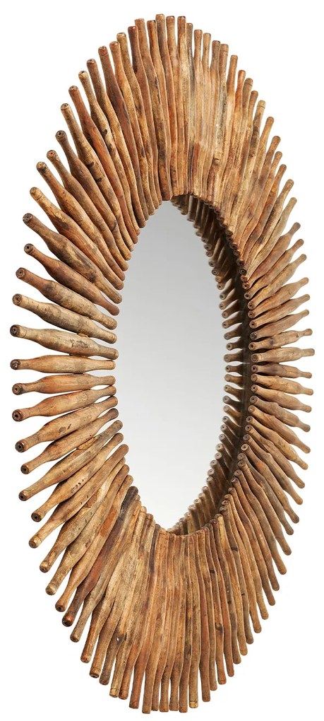 Sunlight zrkadlo hnedé Ø120 cm