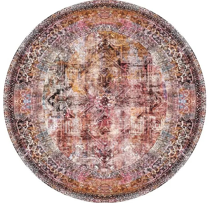 Okrúhly koberec Fusion Chenille 230 cm viacfarebný