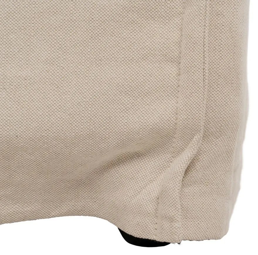 Krémová ľanová pohovka 180 cm – Ixia