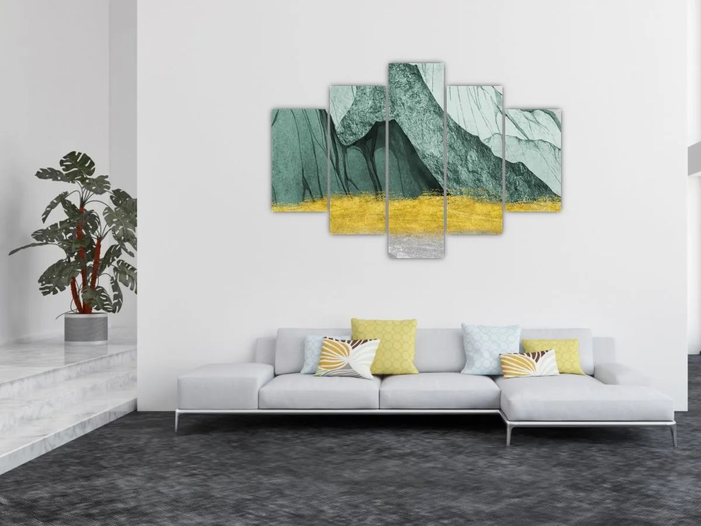 Obraz - Smaragdové hory N⁰2 (150x105 cm)