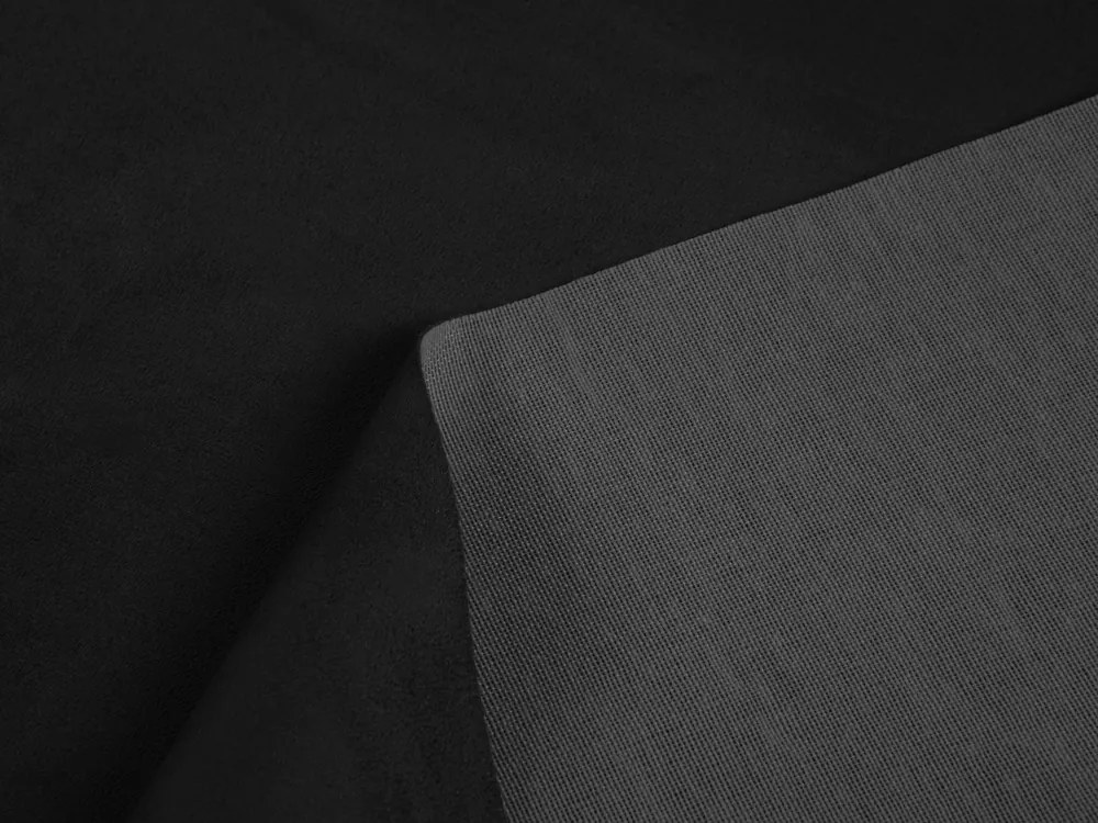 Biante Obdĺžnikový obrus/imitácia brúsenej kože Alcantara ALC-012 Čierny 120x140 cm