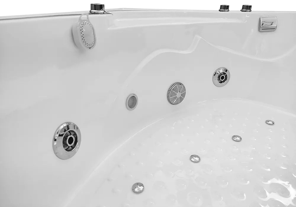 M-SPA - Kabino SPA vaňa s hydromasážou a funkciou parnej sauny 135 x 135 x 220 cm