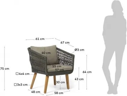 INTI záhradný sedací set