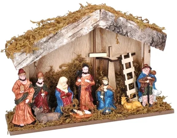 Solight 1V276 - LED Vianočná dekorácia LED/2xAA/teplá biela betlehém