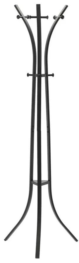 Aldotrade Vešiak stojaci HEMDE 184 cm, čierna