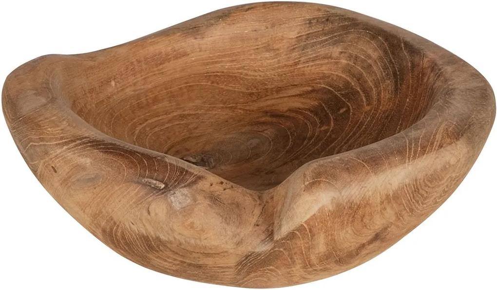 SIT MÖBEL Miska z dreva ROMANTEAKA 25 × 25 × 8 cm