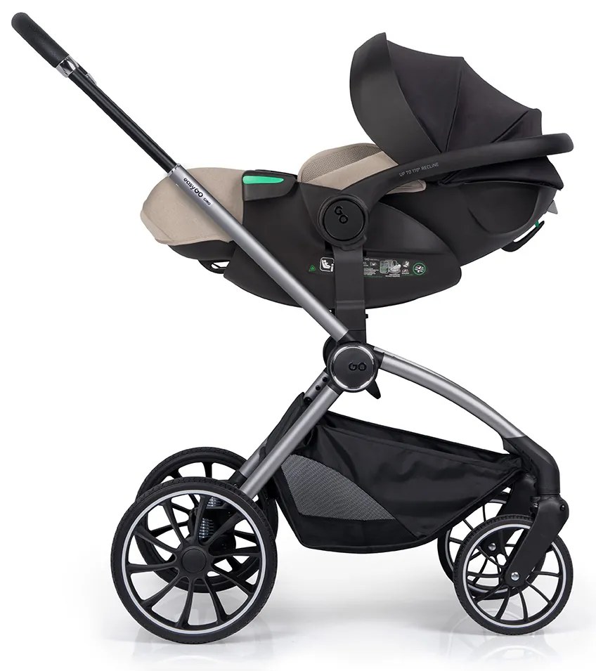 Súprava autosedačky EasyGo Buz Xtd Pro a Buz Pro Body 2 v 1 Taupe