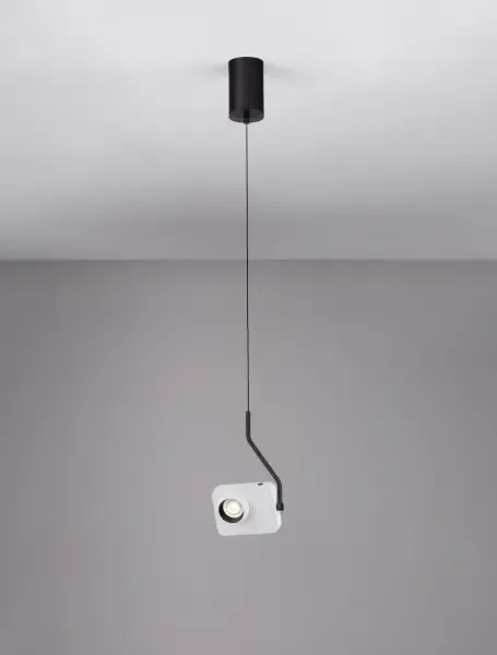 LED stmievateľný biely moderný luster Kedros