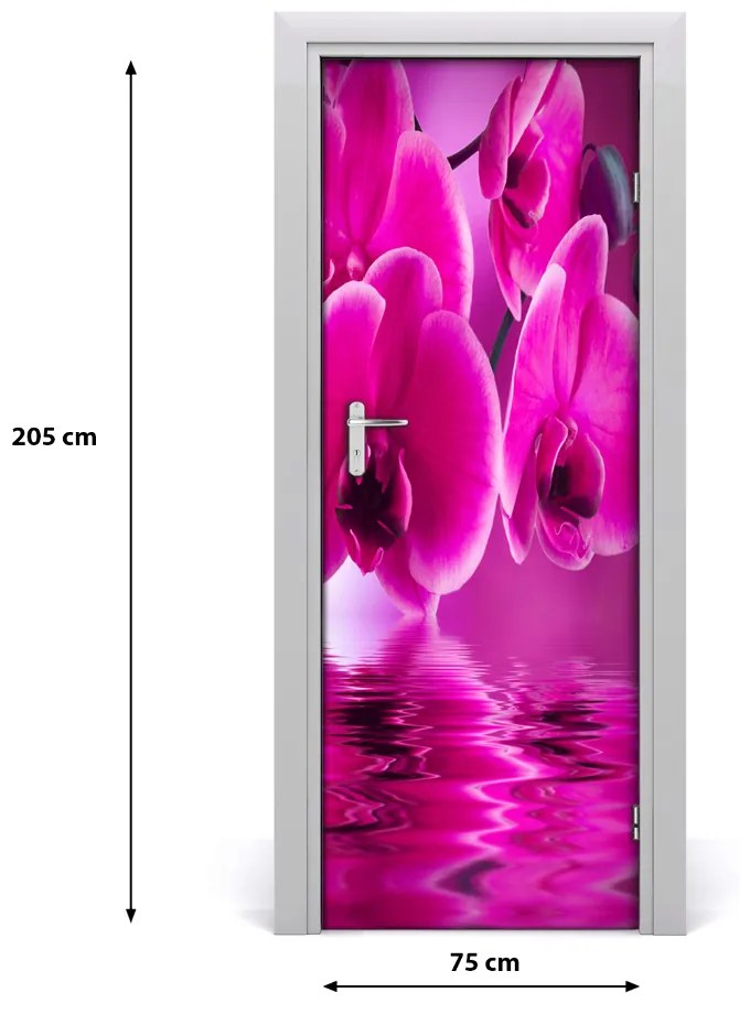 Fototapeta samolepiace ružová orchidea 75x205 cm