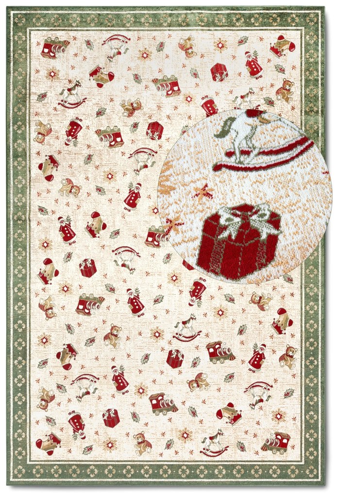 Villeroy & Boch Kusový koberec Toy's delight so strihaným vlasom 106218 Green, Multicolor, 160x230, zelená, obývacia izba
