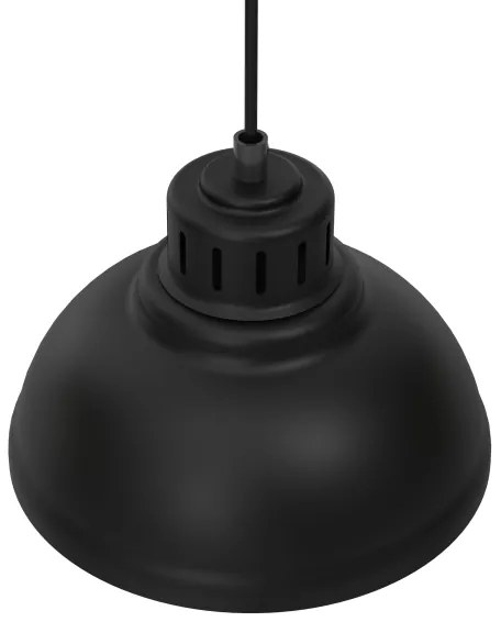 Luster na lanku SVEN 4xE27/15W/230V čierna/zlatá