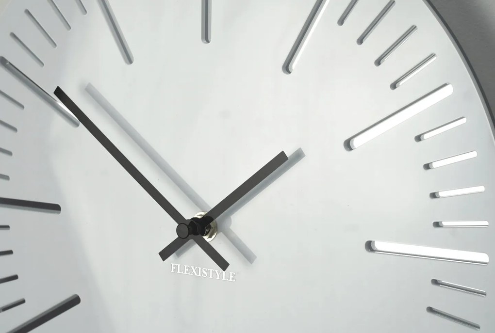 Dekorstudio Moderné nástenné hodiny TRIM biele - 50cm