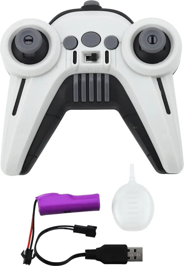 LEAN Toys Kaskadérske auto na diaľkové ovládanie RC svetlá Smoke Drift 360° Blue