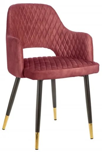 Luxusná stolička Paris zamat červená