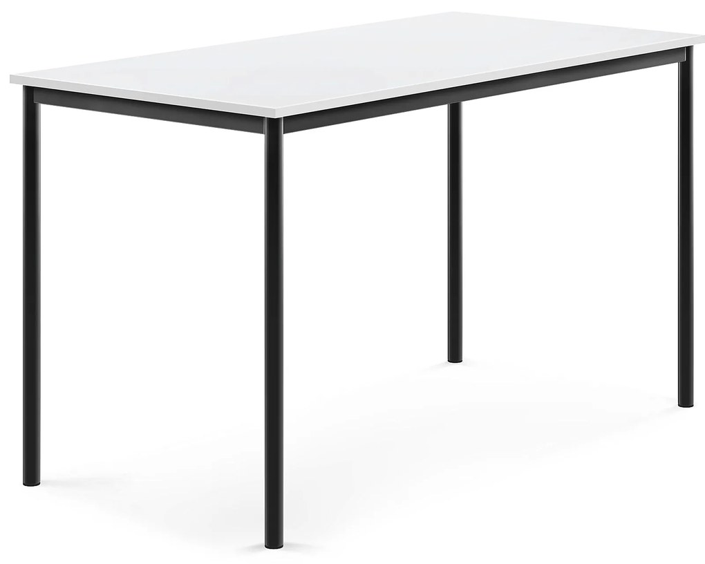 Stôl BORÅS, 1600x800x900 mm, laminát - biela, antracit