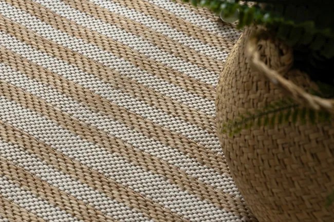 Koberec ORGANIC 2131 geometrický, krémový / naturálny