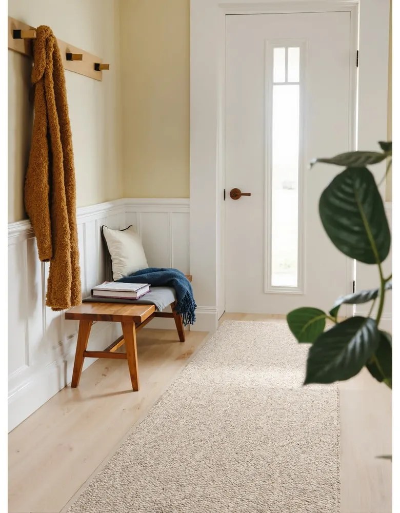 Sivokrémový prateľný behúň 80x240 cm Rocco Dark Cream – Elle Decoration