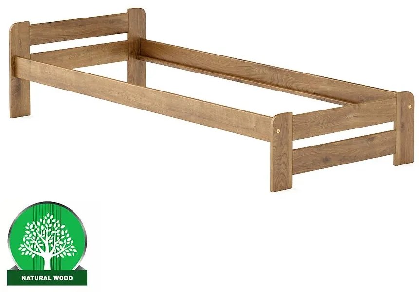 Posteľ borovica LK099–80x200 dub