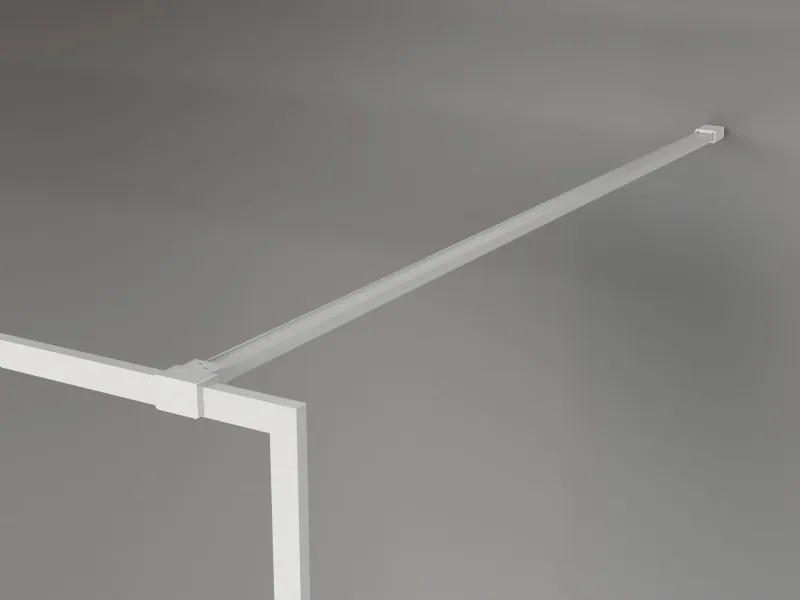 Mexen, Mexen Kioto-XF sprchová stena s rámom 70 x 202 cm, priehľadná 10 mm, biela - 800-070-104-20-00-X