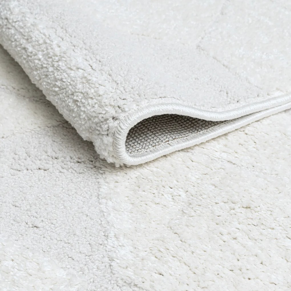 Angel Carpet, Kusový koberec Aurora 11 White, 80x150, biela, kancelária