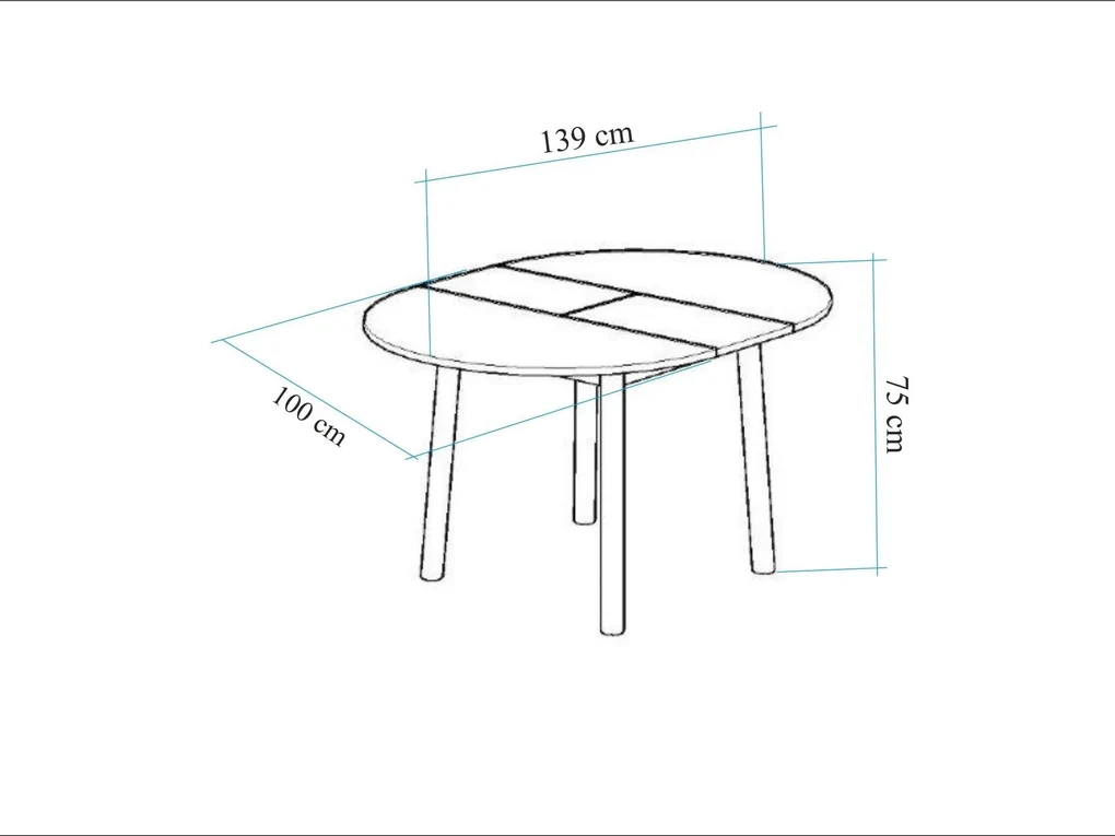 Rozkladací jedálenský stôl Duvasa 5 (orech + čierna) (pre 4 osoby). Vlastná spoľahlivá doprava až k Vám domov. 1093744