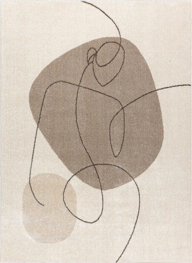 Kusový koberec Fusion 8299 cream/beige, 240x330, biela, kancelária, Dywany Łuszczów